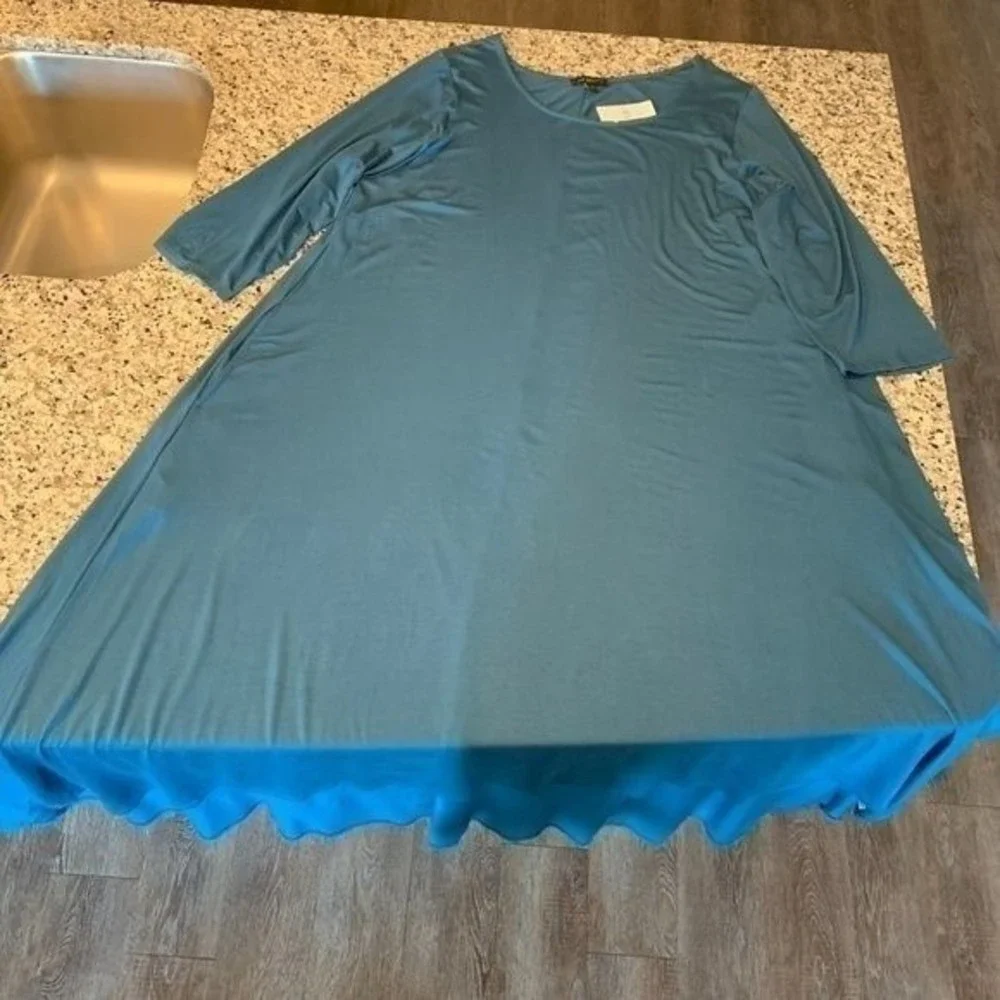 NWT Lane Bryant Women's Dress Cozy Stretch Jersey Maxi Size 22 - Picture 3 of 11